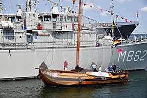 Den Helder, Netherlands. June 30, 2023. Navy ships during naval days in the port of Den Helder