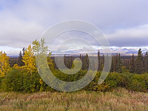 Denali and Alaska Range mountains, Alaska, USA