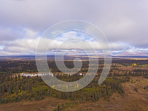 Denali and Alaska Range mountains, Alaska, USA