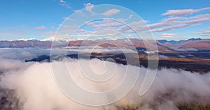 Denali National Park aerial view, Alaska, USA