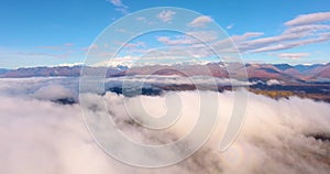 Denali National Park aerial view, Alaska, USA