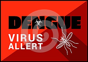 Dengue virus allert vector outline