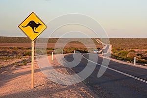 The road to Monkey Mia. Denham. Shark Bay. Western Australia photo