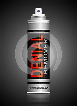 Denial concept.