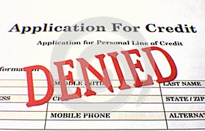 Denied Application For Credit