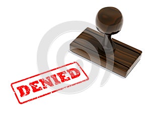 Denied rubber stamp