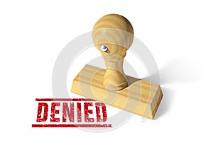 Denied rubber stamp