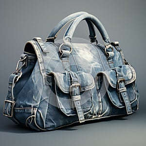 Denim Bag By Wilhelm: Zbrush Style With Monochromatic Shadows