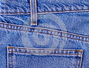 Denim blue jean pocket texture is the classic indigo fashion