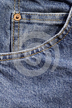 Denim Blue Jeans Coin Pocket