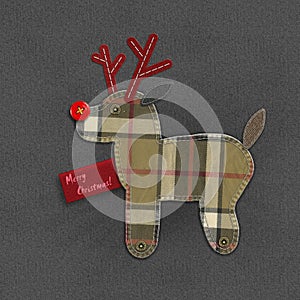 Denim Christmas reindeer