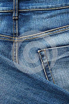 Denim cloth close-up