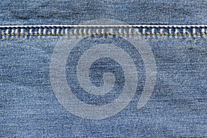 Denim fabric with full frame stitching