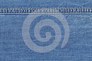 denim fabric with stitch. stiching setail