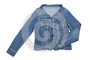 Denim jacket isolated on white