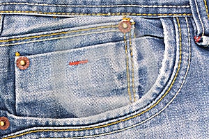 Denim jean pocket