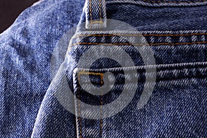 Denim Jeans Back Pocket