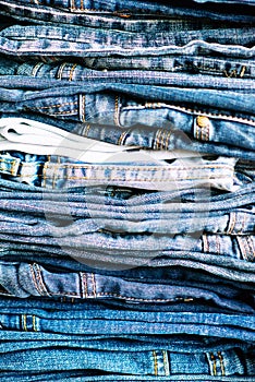 Denim. Jeans background. Denim jeans texture or denim jeans background.