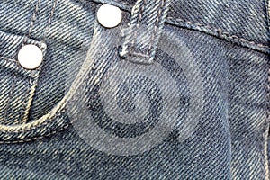 Denim Pocket Closeup, texture background of jeans and pockets photo