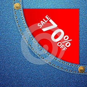 Denim pocket and sale seventy off