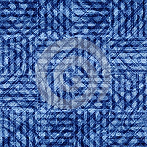 Denim seamless pattern. Indigo texture. Blue distress background. Repeated modern fabric. Abstract degrade patterns. Repeating fad photo