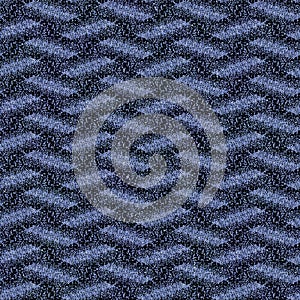 Denim style geometric canvas effect seamless texture material. Masculine jeans blue style dyed pattern. Faded indigo