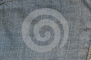 Denim textile fabric back surface