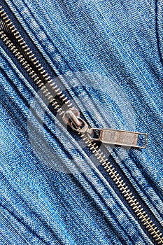 Denim and a zipper texture