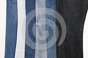 Denin jeans set close up photo