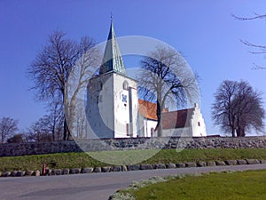 Denmark aero island church photo