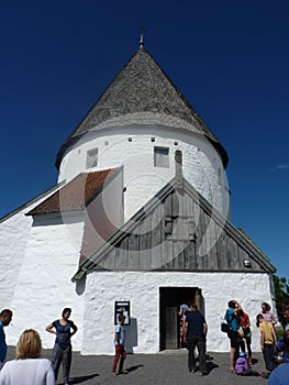 Denmark, Bornholm - the white church in Olsker.