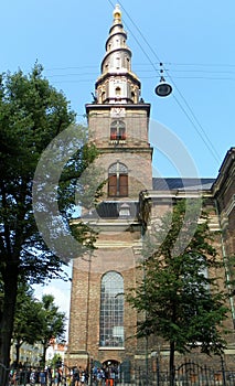 Denmark, Copenhagen, Christianshavn, 29 Sankt Annae Gade, church of Our Saviour