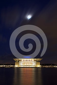 Denmark: Copenhagen opera house, moon and jupiter