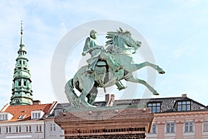 Denmark. Copenhagen. Statue of Absalon