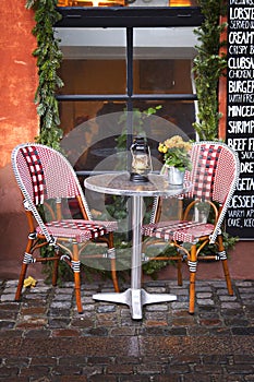 Denmark: Cozy restaurant and winter