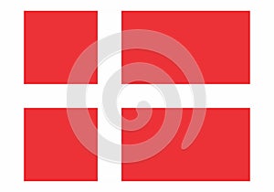 Denmark flag illustration