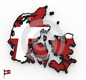 Denmark high detailed 3D map