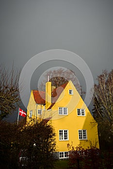 Denmark under gloomy skies