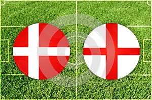 Denmark vs England football match