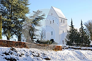 Denmark winter, Gurre church