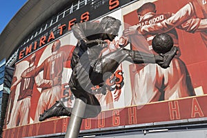 Dennis Bergkamp statue Arsenal Emirates Stadium