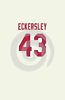 Dennis Eckersley, St. Louis Cardinals Jersey Back