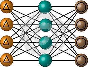 Denosing Auto Encoder Neural Network  Model Diagram Futuristic Technology Artificial  I Intelligence