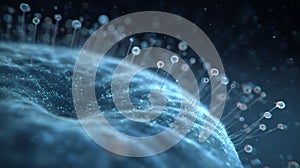 Dense cell monolayer with oscillating microcilia in scientific