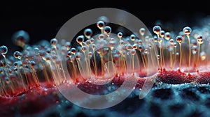 Dense cell monolayer with oscillating microcilia in scientific