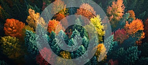 Dense Forest Canopy Seen From Above