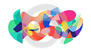 Dense Geometric Abstract Pattern Vibrant Modern Design, vector design Generative AI