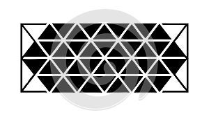 Dense Geometric Triangle Pattern for Bold Backgrounds & Textures, vector design Generative AI