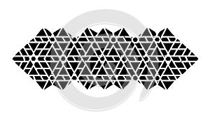 Dense Geometric Weave Pattern - Intricate Abstract Texture, vector design Generative AI