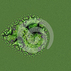 Dense Green Tree Moss Abstract Background